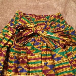 African Print Flared Skirt